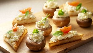 Champignon hapjes met Boursin
