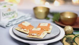 Duo van gerookte zalm en Boursin