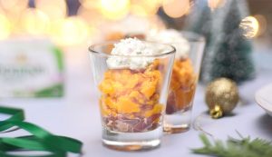 Kerst borrelglaasje met Boursin